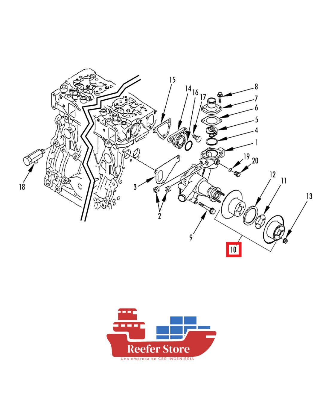 PULLEY SPLIT SHEAVE THERMO KING POLEA DIVIDIDA THERMO KING 771426